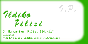 ildiko pilisi business card